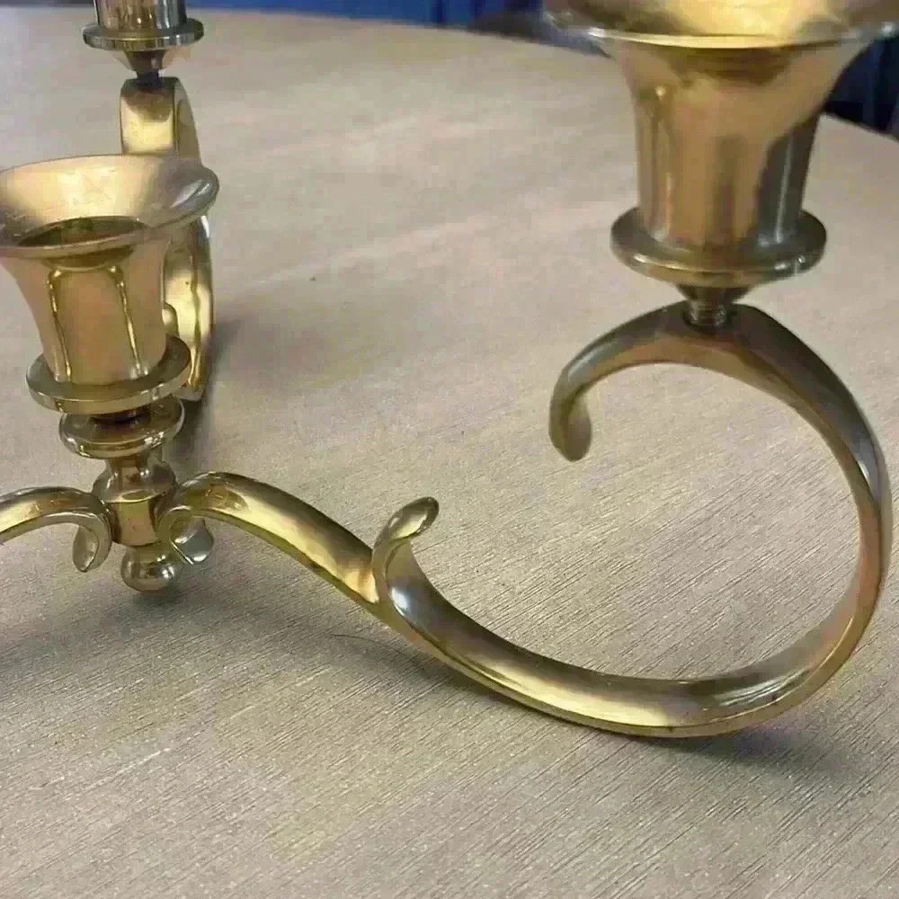 Solid Brass Candelabra - Picture 4 of 4